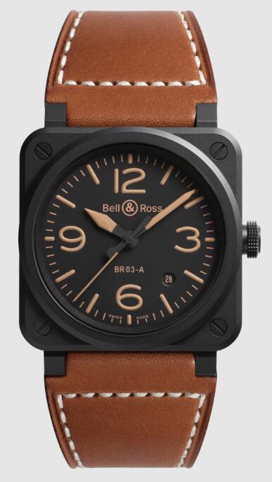 Bell & Ross NEW BR 03 HERITAGE Replica Watch BR03A-HER-CE/SCA
